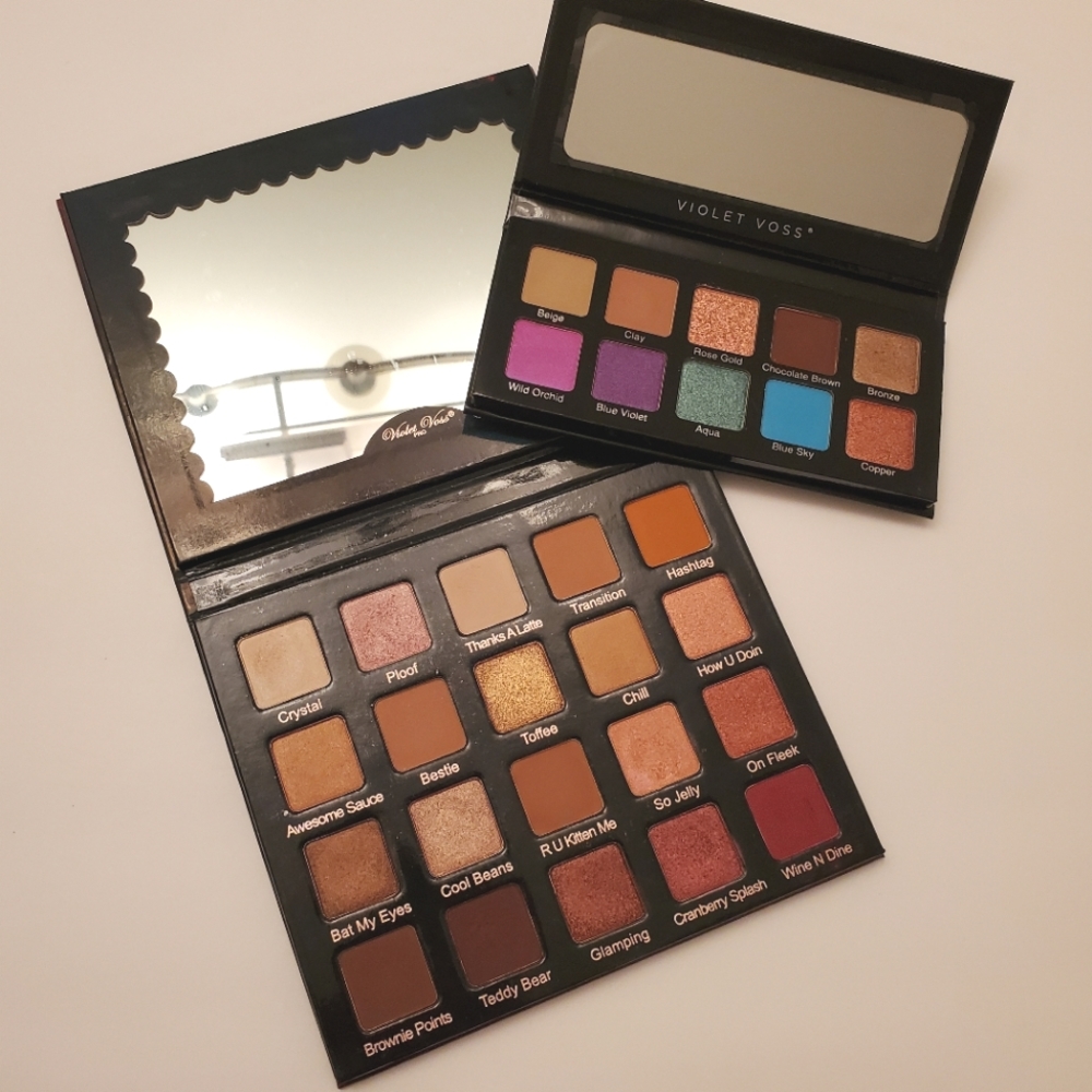 Two Violet Voss Eyeshadow Palettes (Essentials 2 & HG - PRO)